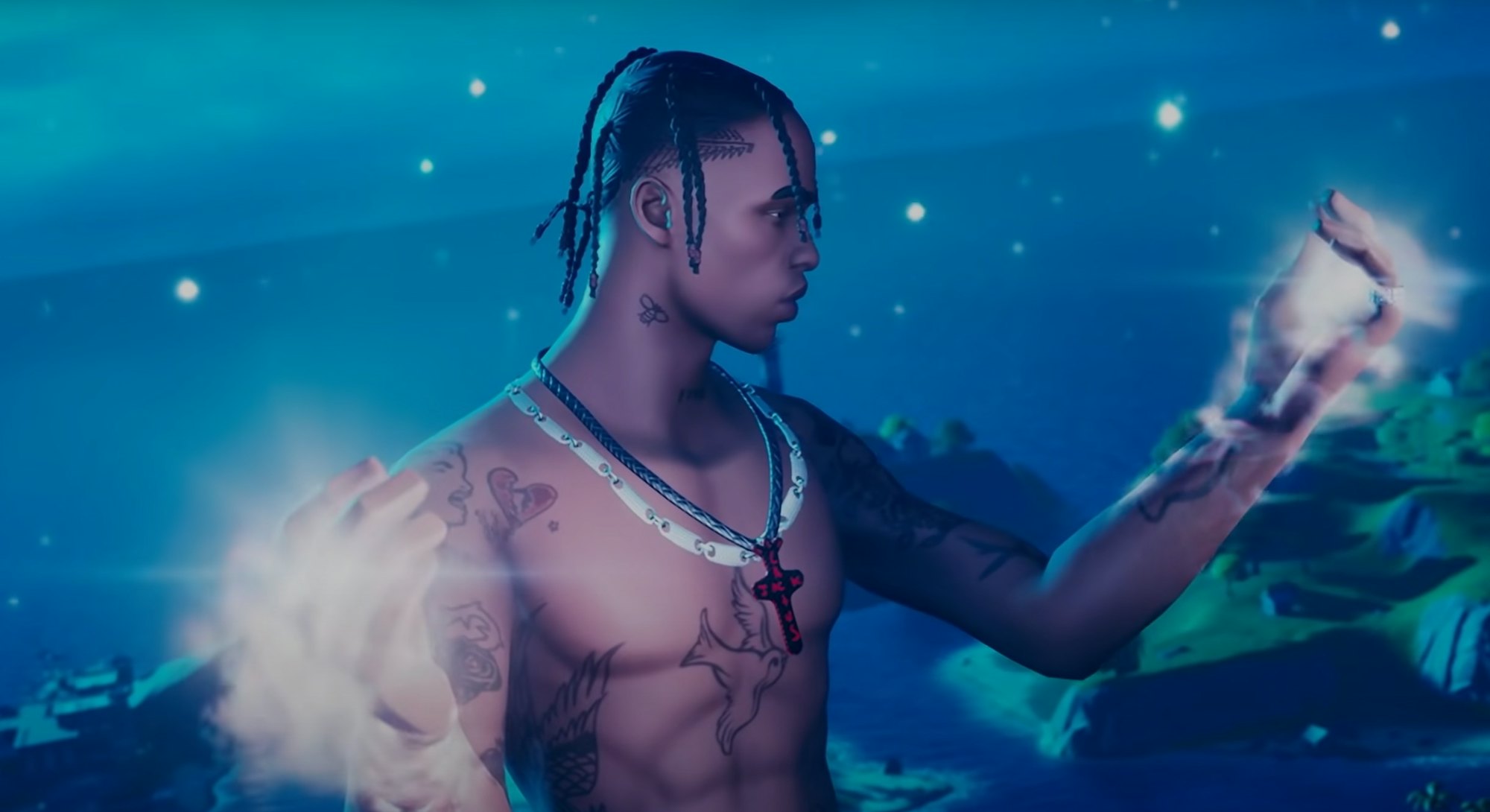 Travis Scott Remixed Nintendo And Playstation Logos For His