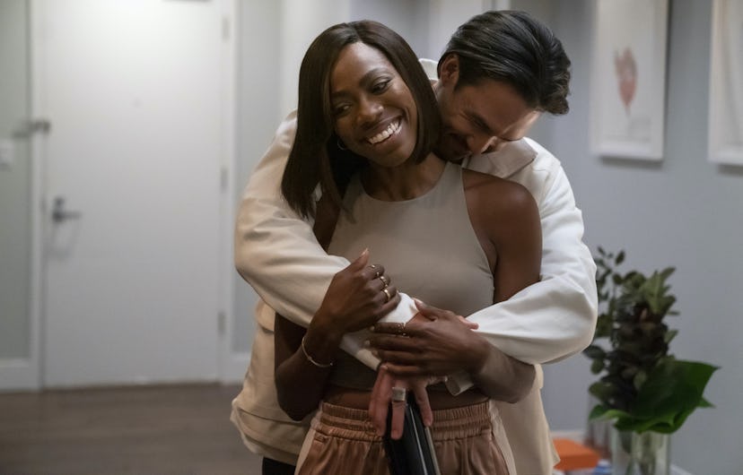 Yvonne Orji as Molly and Alexander Hodge as Andrew in 'Insecure' Season 4