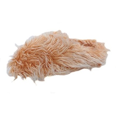 Making Waves Women's Brown Super Hairy Fuzzy Slippers
