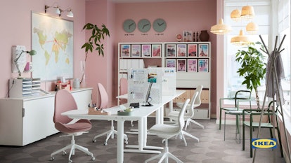 These IKEA backgrounds from Zoom include a chic office space.