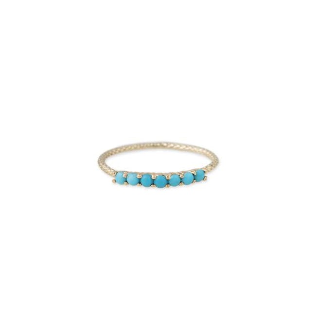 7 TURQUOISE VINTAGE WAIF RING