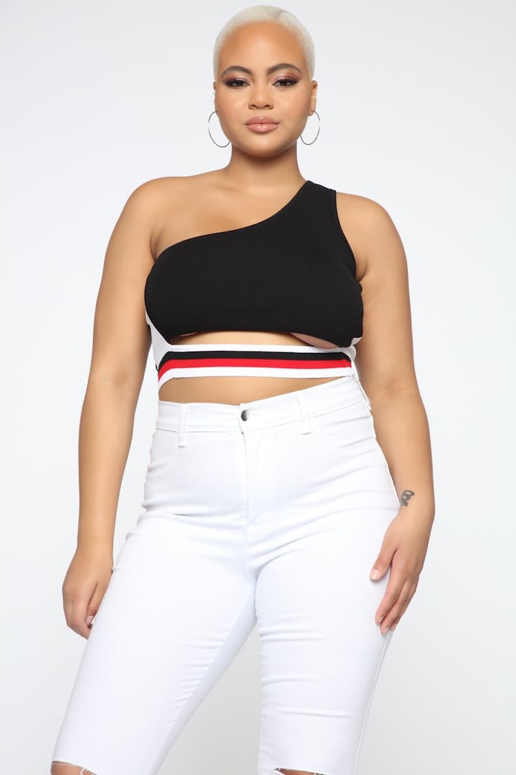 Fashion Nova Ready To Go One Shoulder Top 