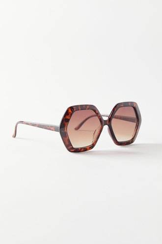 Urban Outfitters Clementine Oversized Hexagon Sunglasses