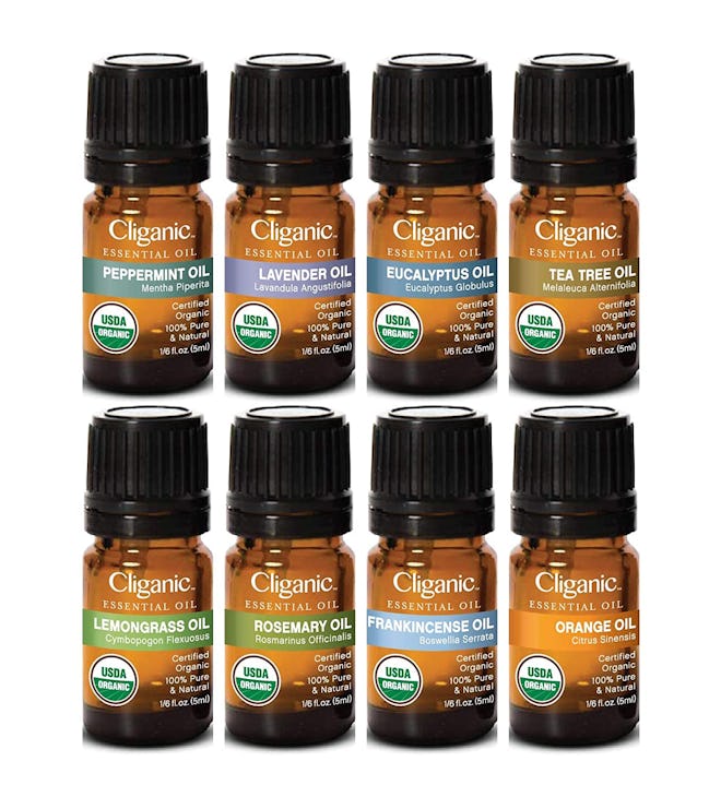 Cliganic USDA Organic Essential Oils (Set of 8)