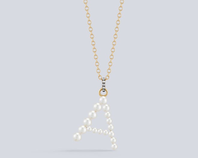 Prive Pearl Letter Necklace