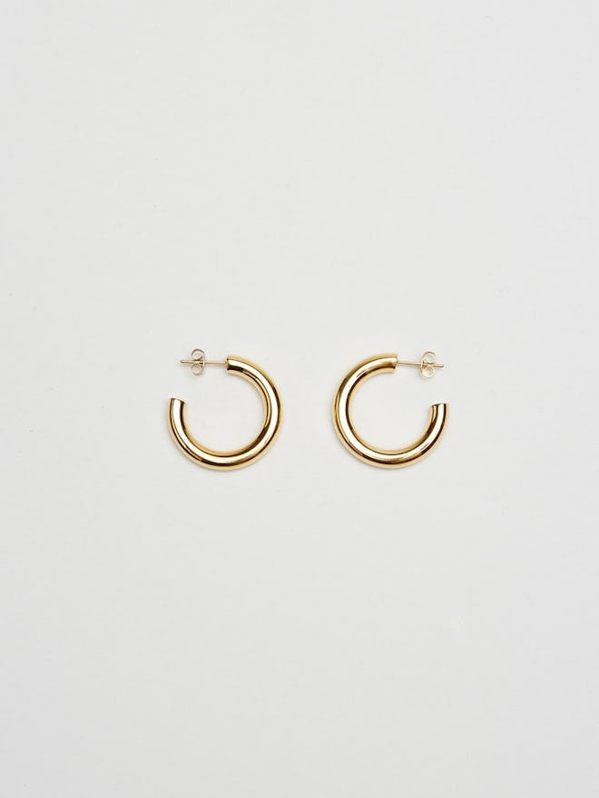 Mini Gold Hollow Hoops