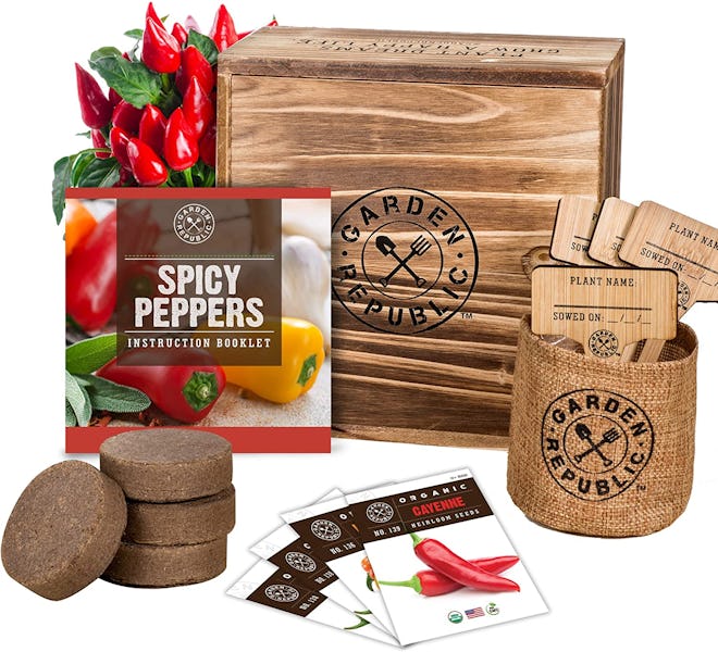 Garden Republic Indoor Garden Pepper Seed Starter Kit 