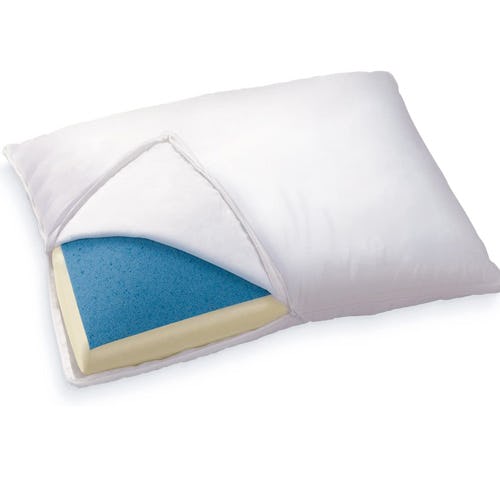 Sleep Innovations Reversible Cooling Gel Memory Foam & Memory Foam Pillow