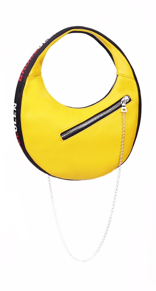'Logo' Mini Egg Bag in Yellow