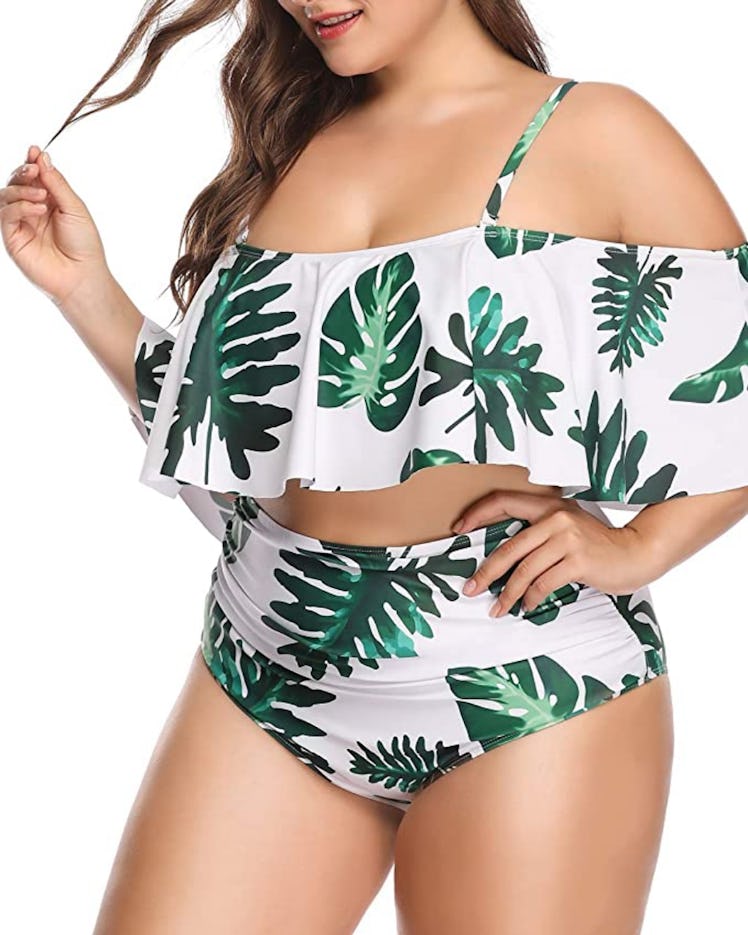 Wavely Off-The-Shoulder High Waisted Bikini
