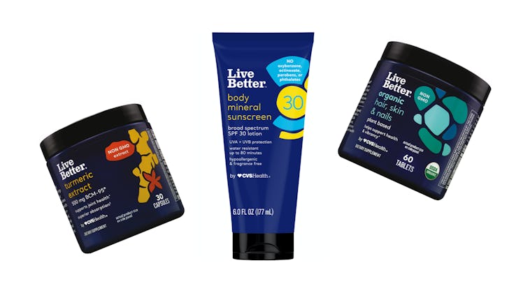 The Live Better by CVS Health brand is releasing new products such as turmeric extract capsules, bod...