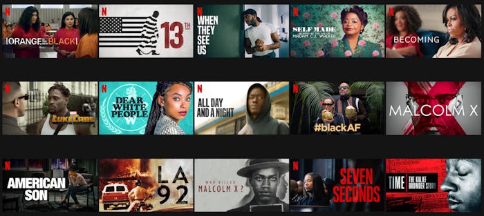 Netflix now has a "Black Lives Matter" genre for easier access to movies and shows. 