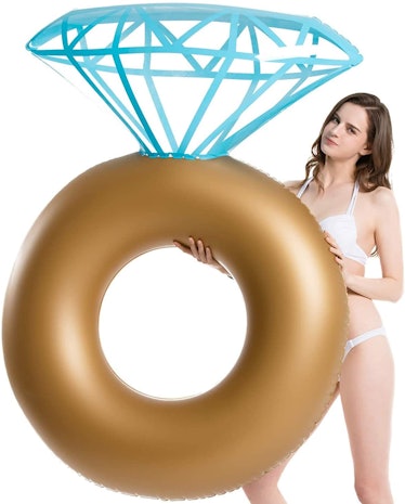 Jasonwell Inflatable Diamond Ring Pool Float