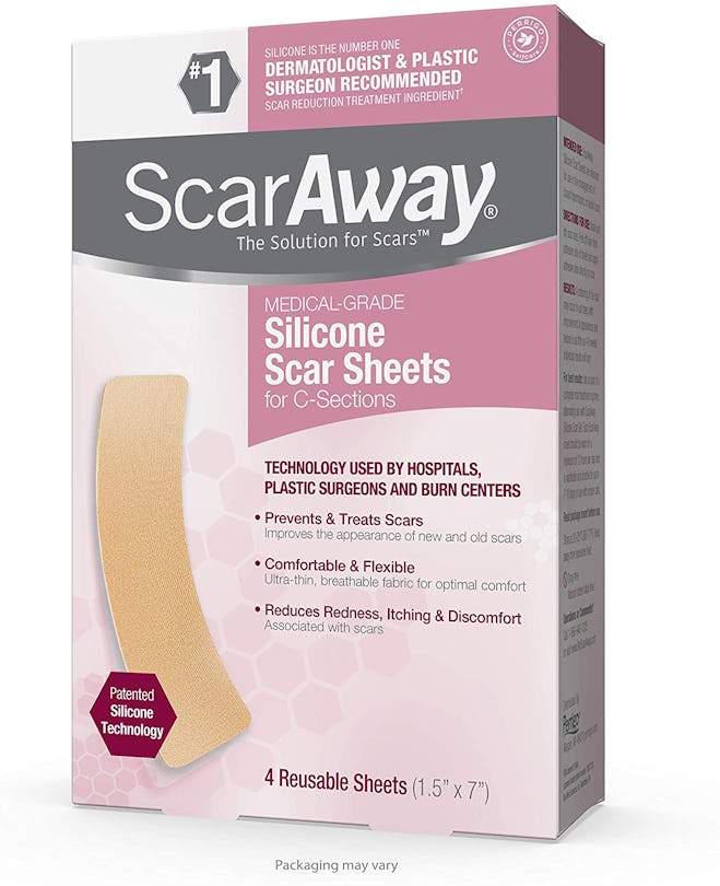 Ideal for postpartum use, these ScarAway sheets are some of the best silicone scar sheets.