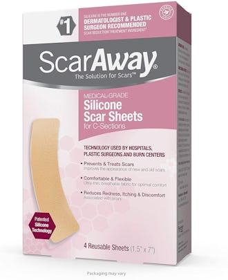 ScarAway Silicone Scar Sheets For C-Sections (4-Pack)