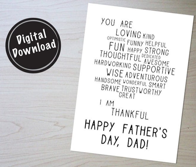 Sentimental Fathers Day Card