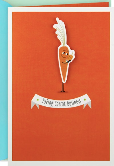 Taking Carrot Business 1st Father's Day Card