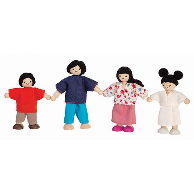 Plan Toys Asian Wooden Dollhouse Family