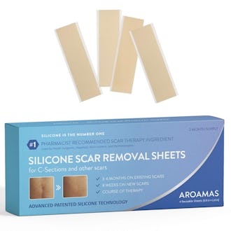 Aroamas Silicone Scar Removal Sheets (4-Pack)