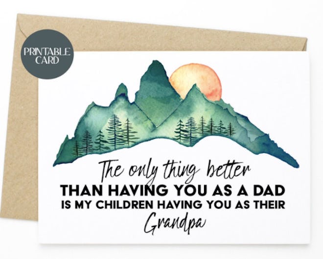  Printable Sentimental Card For Dad  