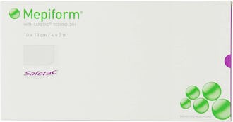 Available in an extra-large size, these Mepiform sheets are some of the best silicone scar sheets.