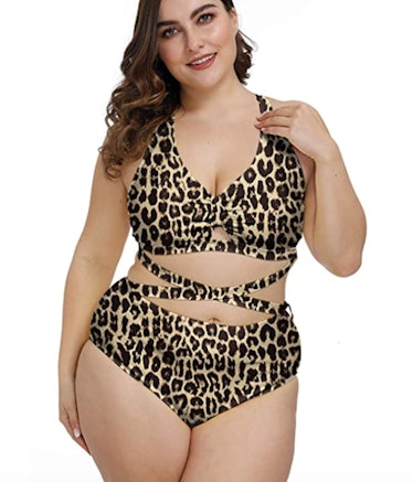 Kisscynest Criss-Cross Bathing Suit