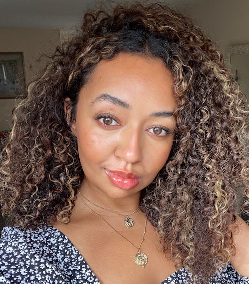 Biracial Rhe Cartwright from Britain posing for a selfie