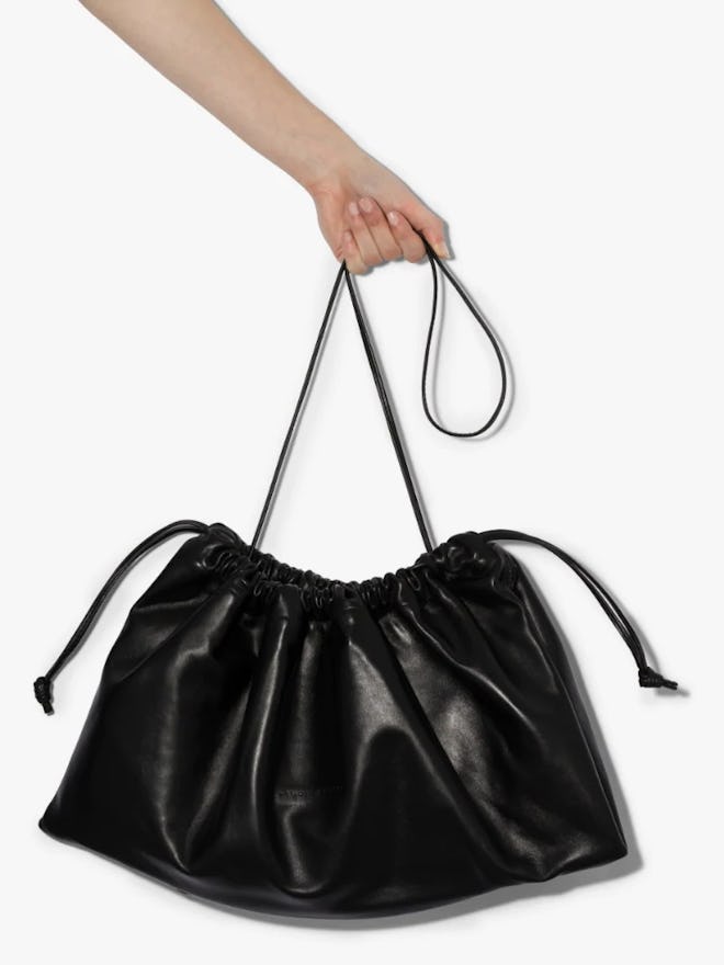 Black 1.3 Maxi Leather Bag