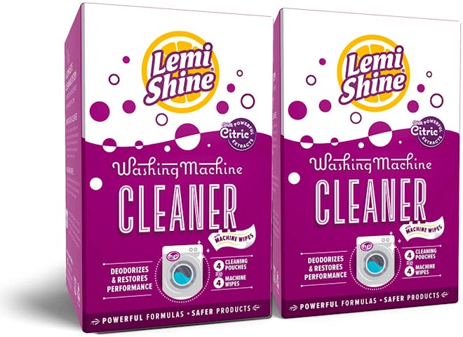 Lemi Shine Natural Washing Machine Cleaner + Wipes (8-Count Total)
