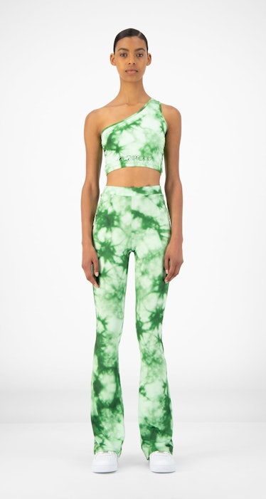 Daily Paper Green Tie Dye Resymetric Top
