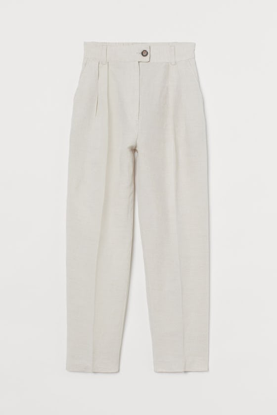 Linen-blend Pants