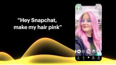 Snapchat introduced new voice-activated Lenses.