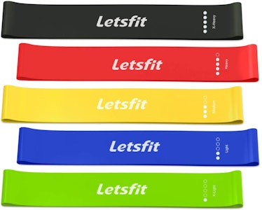 Letsfit Resistance Loop Bands (5-Pack)