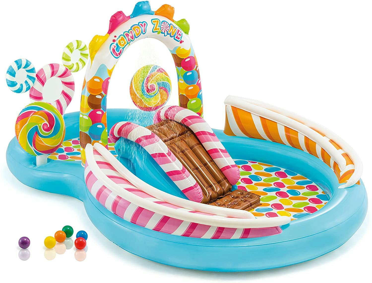 intex pirate play center inflatable pool with sprayer