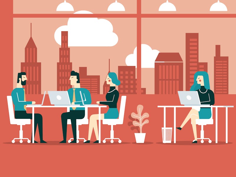 Illustration of an office
