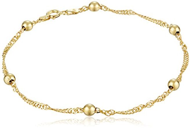 Sterling Silver Singapore-Chain Anklet