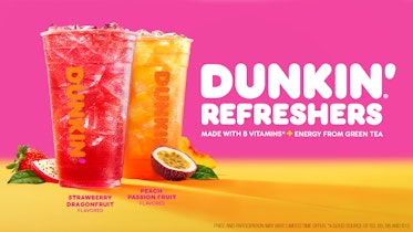 Dunkin's New Refreshers For Summer 2020 Feature Green Tea & Fruity Flavors