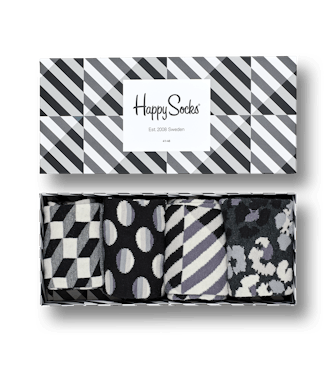 Happy Socks Black and White Gift Box