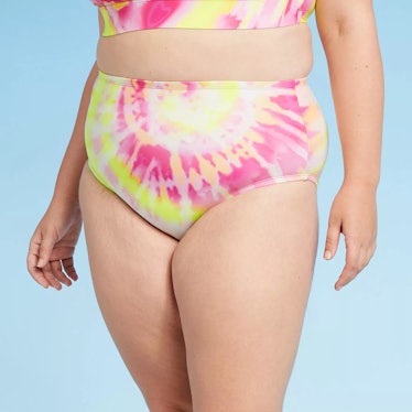 Xhilaration Women's Plus Size Cheeky High Waist Bikini Bottom