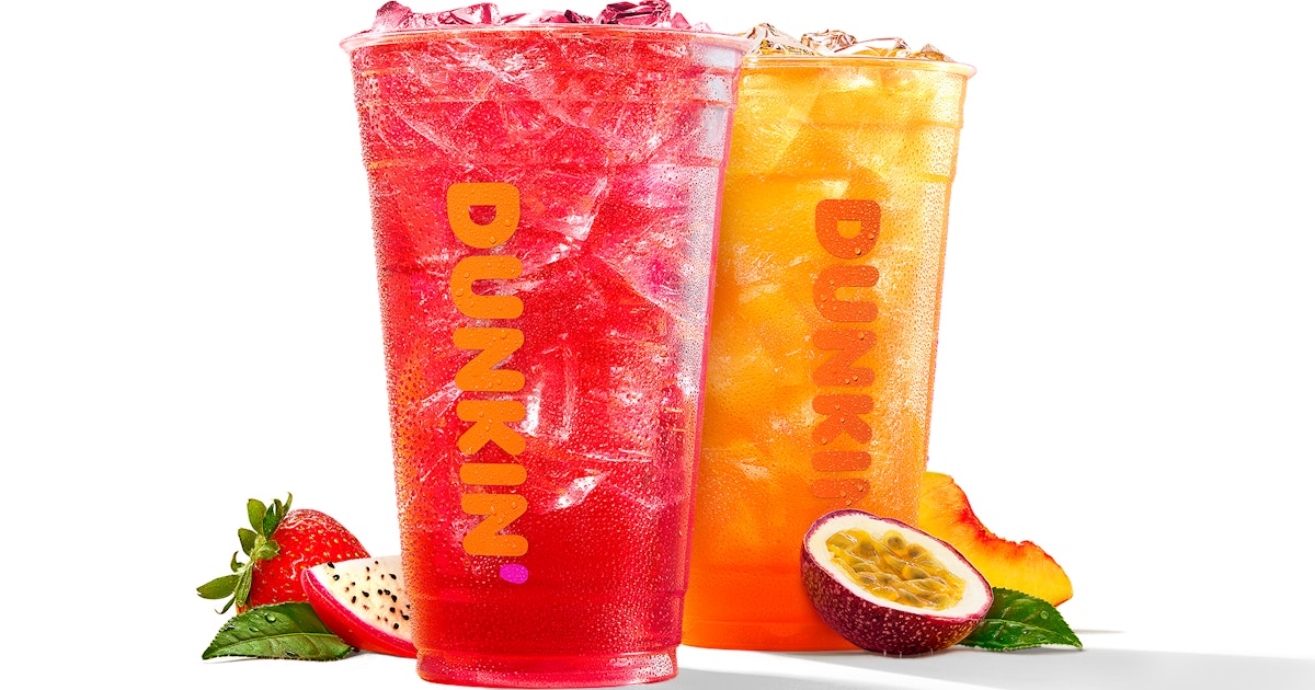 Dunkin's New Refreshers For Summer 2025 Feature Green Tea & Fruity Flavors