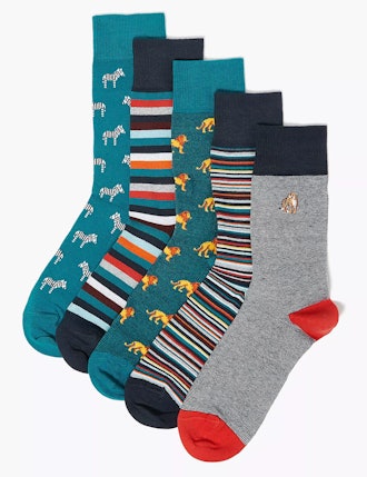 5 Pack Assorted Animal Socks