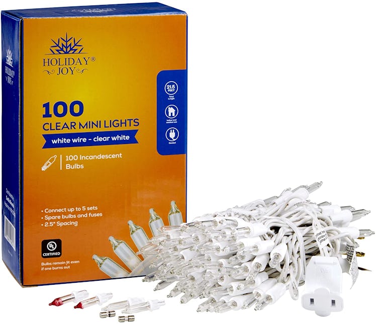 Holiday Joy Clear White Mini String Lights