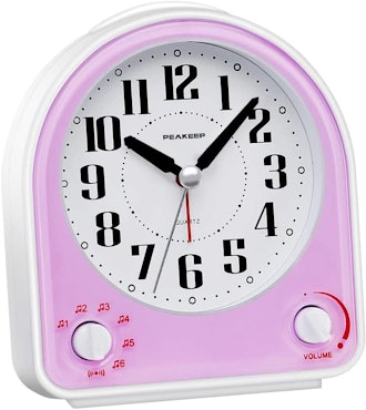 Peakeep Non-Ticking Silent Alarm Clock