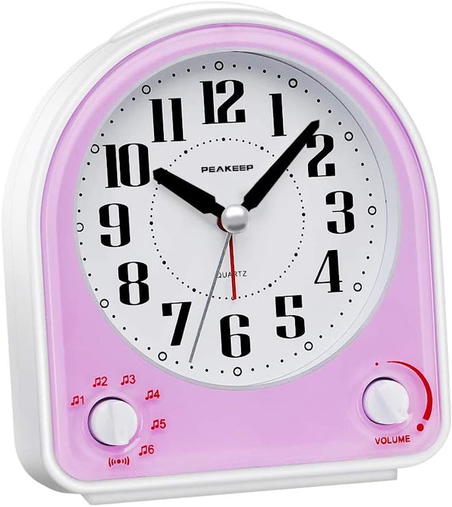 Peakeep Non-Ticking Silent Alarm Clock