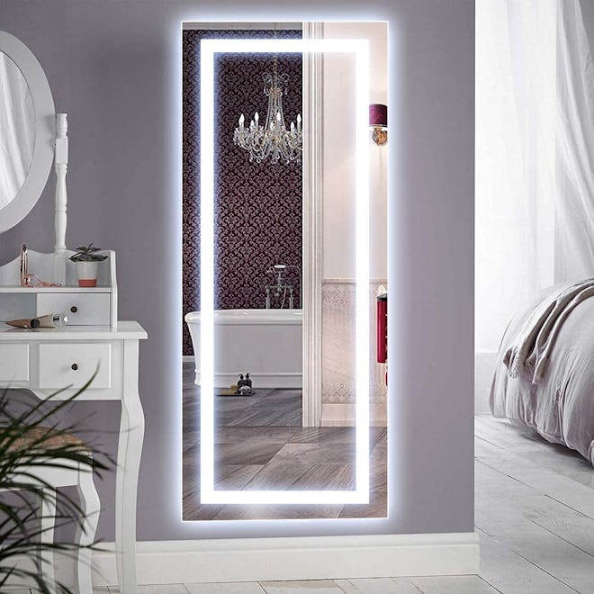 QiMH Vertical Mirror WIth LED Lights