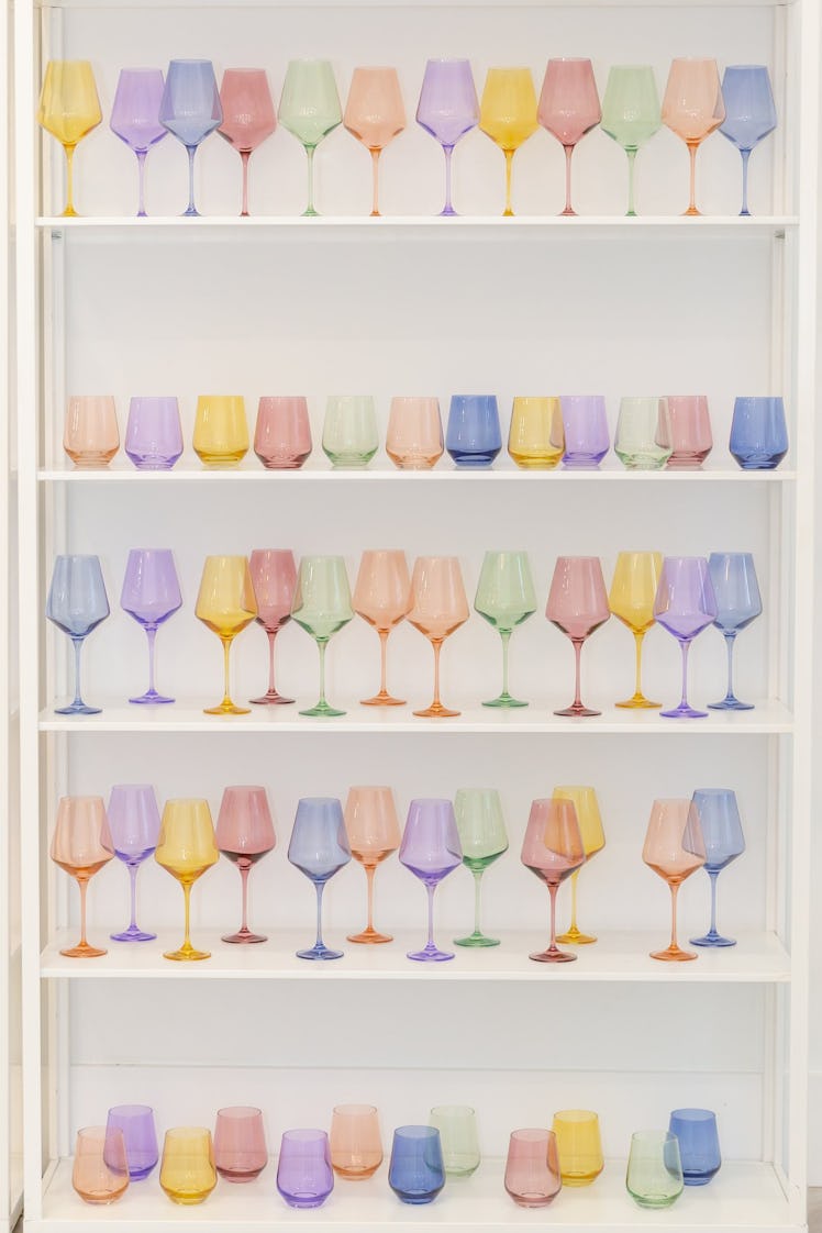 Estelle Colored Wine Stemless Glasses — Set Of 6