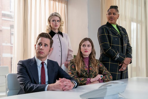Payton and his team in The Politician Season 2 learn they tied with Dede, via Netflix press site.