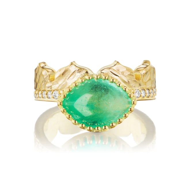 East-West Marquise Agra Crown Ring