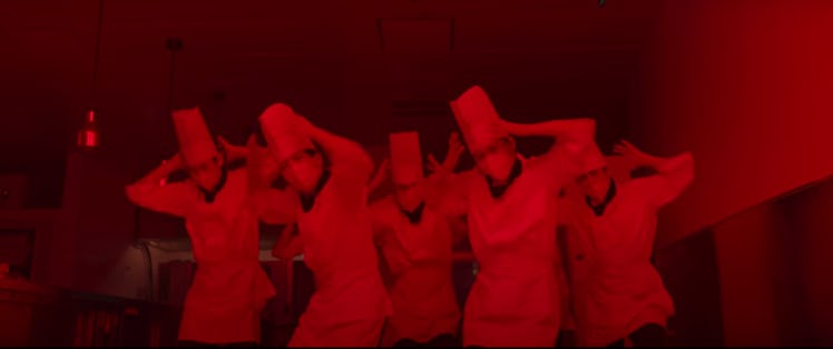Stray kids appear in the official "God's Menu" video.