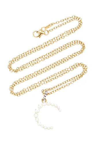 Prive Pearl Letter Necklace